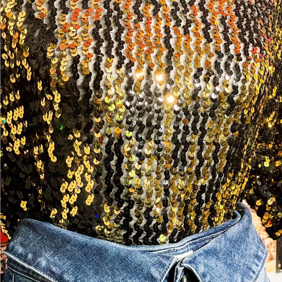 Vintage Anthony Sicari Sequin Blouse - Picture 2 of 3